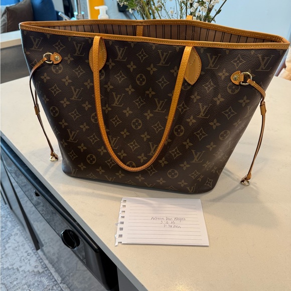 Louis Vuitton Brown Monogram Tote Bag - Picture 1 of 7